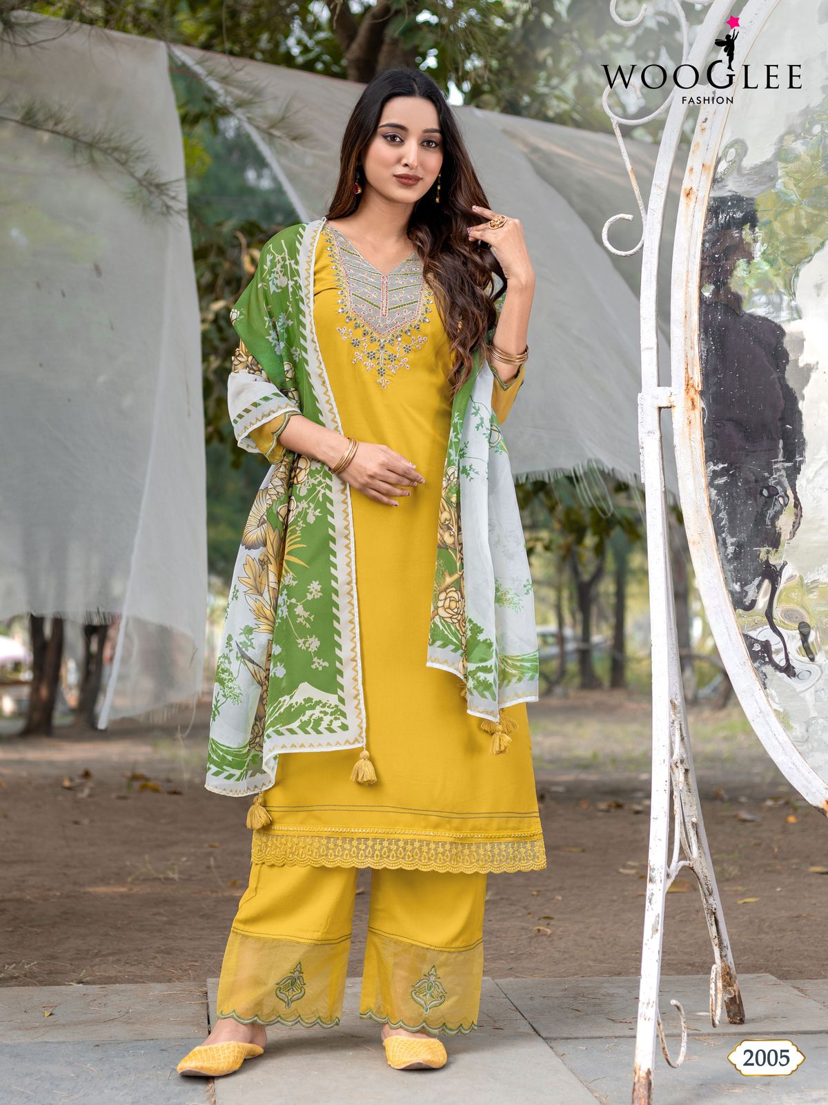 Suhana By Wooglee Rayon Kurti With Bottom Dupatta Wholesale Shop In Surat